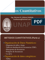 Métodos Cuantitativos: Ing. Herman B. Collazos Saldaña