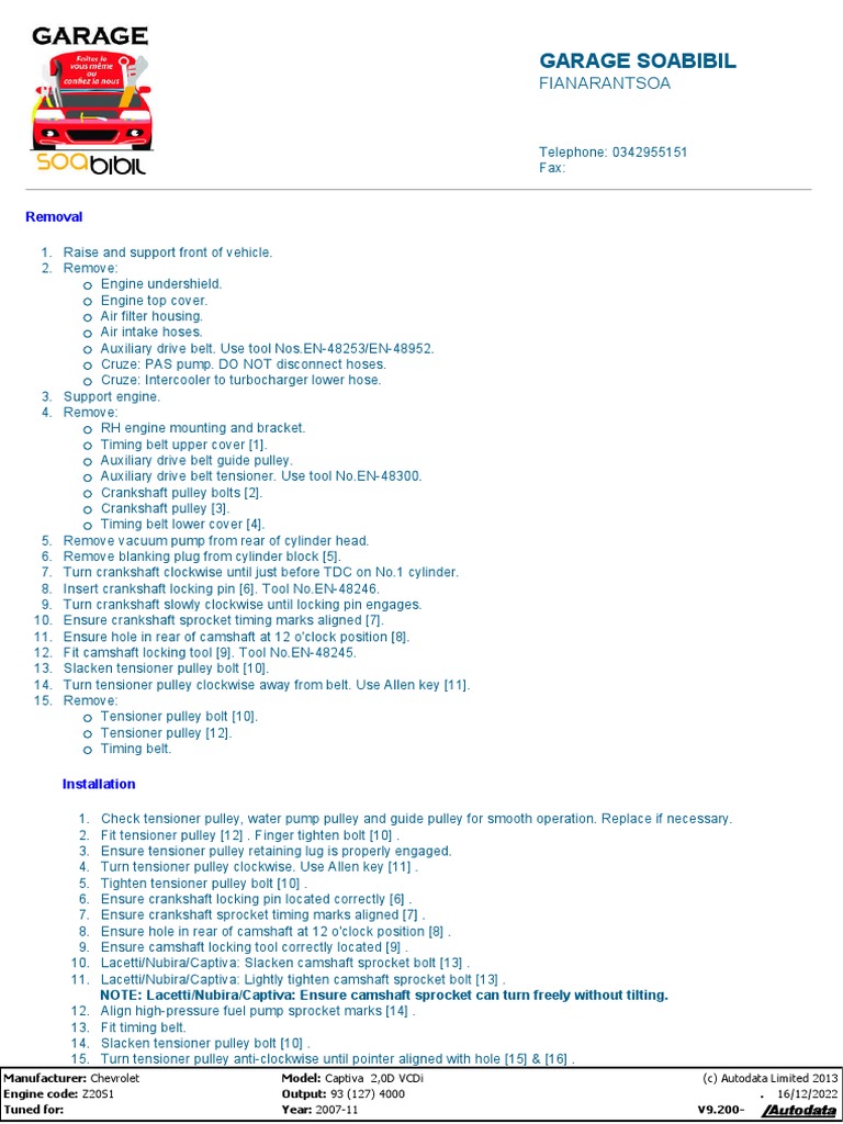 Timing Belt | PDF | Belt (Mechanical) | Engines