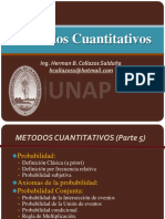 Métodos Cuantitativos: Ing. Herman B. Collazos Saldaña