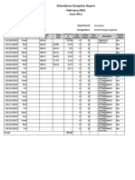 SL AttendanceExceptionReportClient - Report