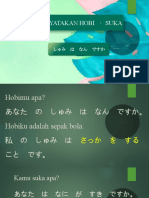 Bahasa Jepang - Hobi