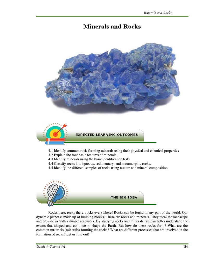 Notes | PDF | Rock (Geology) | Minerals
