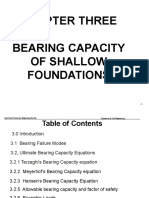 Bearing Capacity of Shalow Foundation