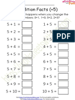 Addition Facts Worksheet 6