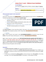 2021-2022 Spring-C-Midterm Exam Guidelines