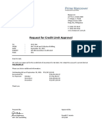 Credit Limit Memo - Accenture