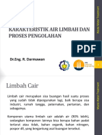 Karakteristik Air Limbah Dan Proses Pengolahan: DR - Eng. R. Darmawan