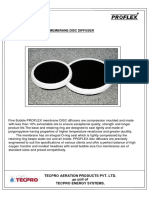 Fine Bubble PROFLEX Membrane Disc Diffuser Specs