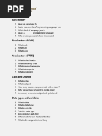 Java Mock Interview Questions