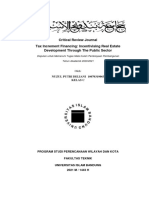 Critical Review Journal Tax Increment Financing: Incentivising Real Estate Development Through The Public Sector