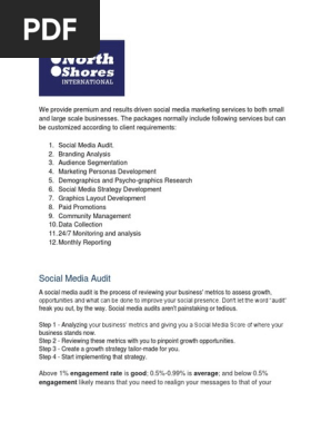 Social Media Proposal