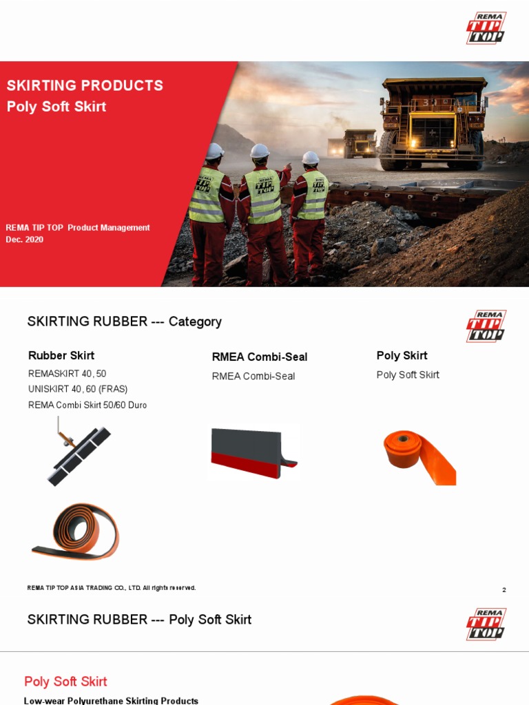 Rema Tiptop Poly Soft Skirt PDF Materials Mining