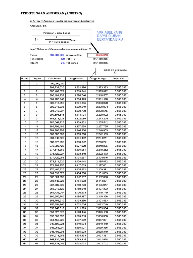 Simulasi Angsuran KPR PDF