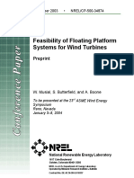 Feasibility of Floaters For Wind Turbines