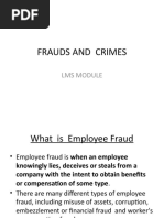 Frauds and Crimes
