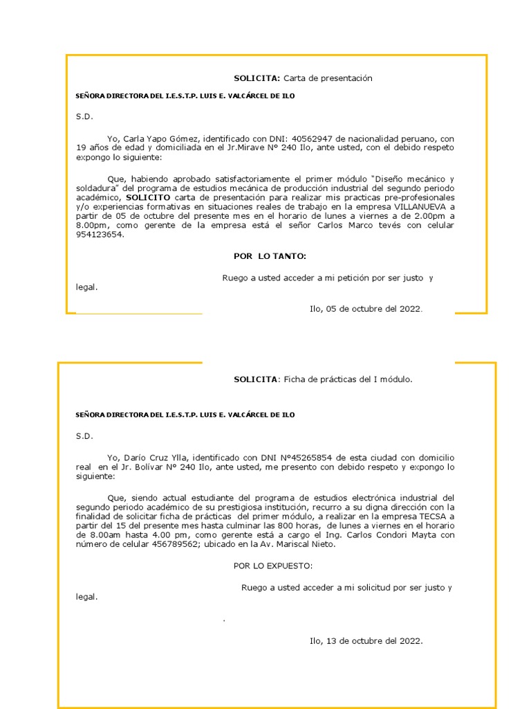 Solicitudes Académicas de Estudiantes | PDF