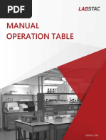 Manual Operation Table Catalog Labstac