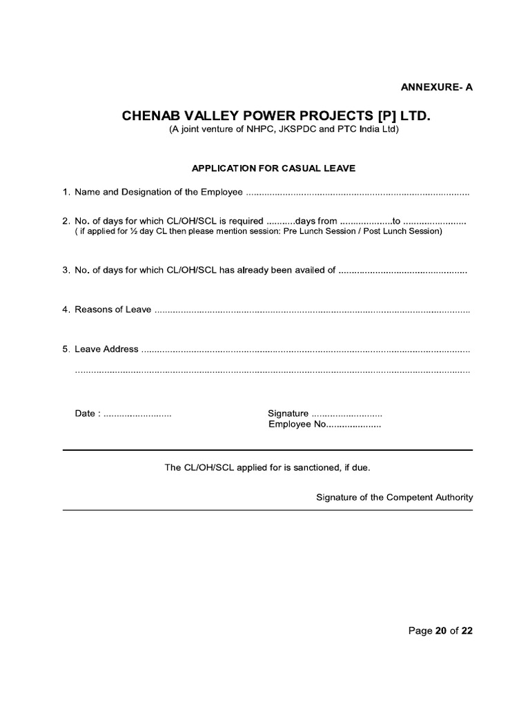 CL Form PDF