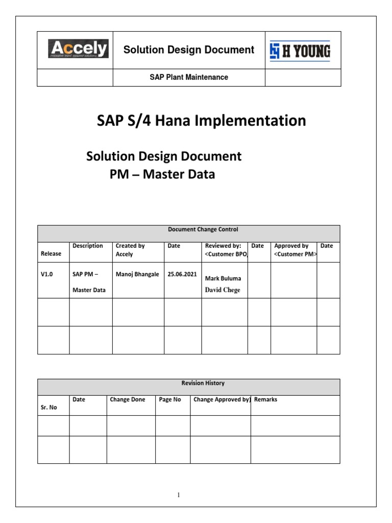 SAP PM Master Data | PDF | Business | Business Process
