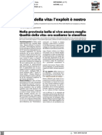 Qualità Della Vita: La Provincia Di Pesaro e Urbino Scala La Classifica - Il Resto Del Carlino Del 13 Dicembre 2022