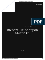 ABIOTIC OIL Richard Heinberg On Abiotic Oil - Richard Heinberg