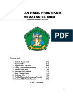 Laporan Praktikum Hasil Pembuatan Eskrim