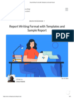 Report Writing Format With Templates and Sample Report