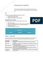 Fundamentals of Computer Hardware and Software