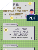 Group 5finmancash and Marketable Securities Management