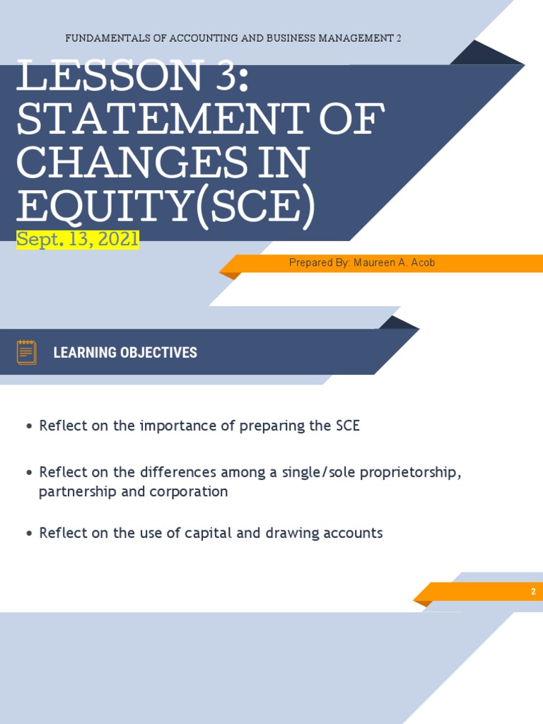 Understanding Statement of Changes in Equity | PDF | Deferral | Equity ...