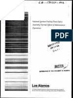 - NIF - Final Optics Assy - Thermal Effects of Maintenance Oprns-LANL (1998)