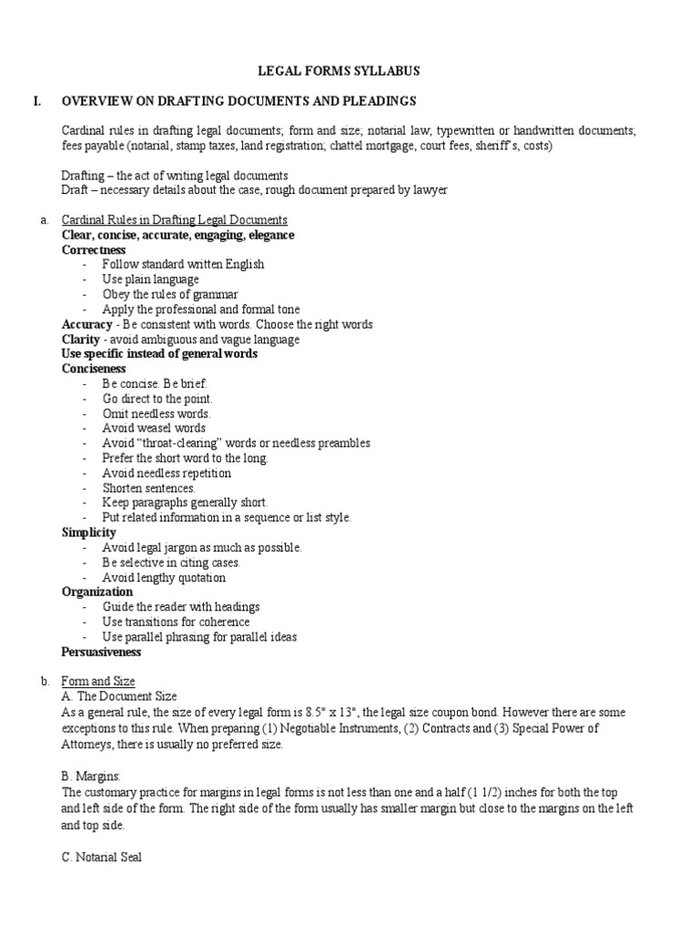 Legal Forms Reviewer PDF Notary Public Plain Language