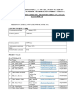 Site Meeting Minutes