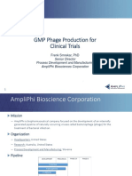 GMP Phage Production for Clinical Trials