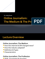 Lect 3 - Online Journalism & Content Production