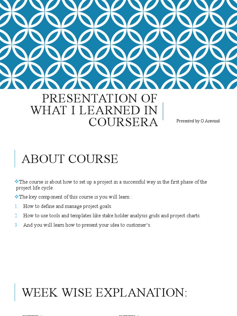 Aravind Coursera | PDF | Art