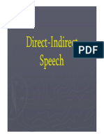 Direct Indirect Speech