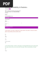 STAT Sample Problemss