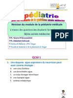 Révision Pédiatrie FMPT Questions 30 Des Étudiants Formulés en QCM Plus CAT Quatrième Année 5 Mai 2020 PDF