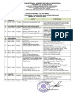 Susunan Acara Kuliah Umum Moderasi Beragama Pluralisme Dan Keindosesiaan 29 Agustus 2022