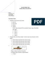 Instrumen Tes Hasil Belajar Siswa