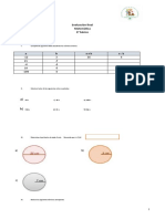 Evaluación Final Matematica 8vo