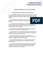 Derechos y Obligaciones Del Gobierno Local y de Los Ciudadanos