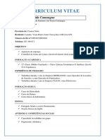 Curriculum Vitae Venancio