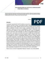 Relação entre mortalidade COVID e desigualdade tributária no Brasil