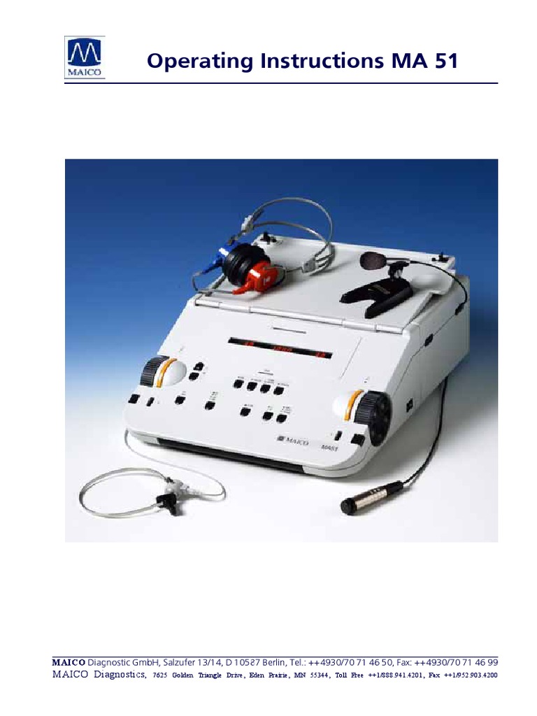 MA 51 Manual | PDF | Headphones | Microphone