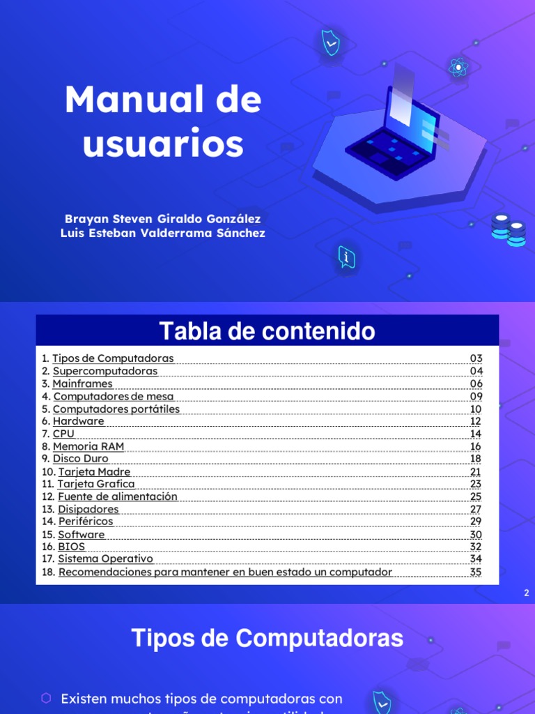 Manual de Usuarios | PDF | Hardware de la computadora | Disco duro
