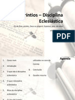 1coríntios Aula 03 - Disciplina Eclesiástica