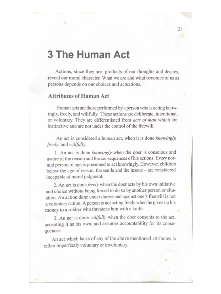 The Human Act Part 1 PDF
