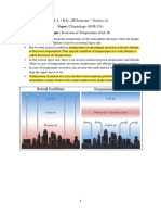 Temperature Inversion Types and Causes